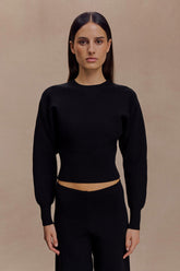Ciaralee Cinched Waist Jumper - Black